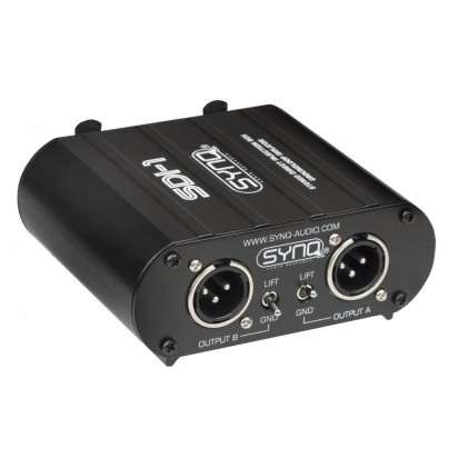 Synq SDI-1 Professional stereo DI-Box, groundloop isolator